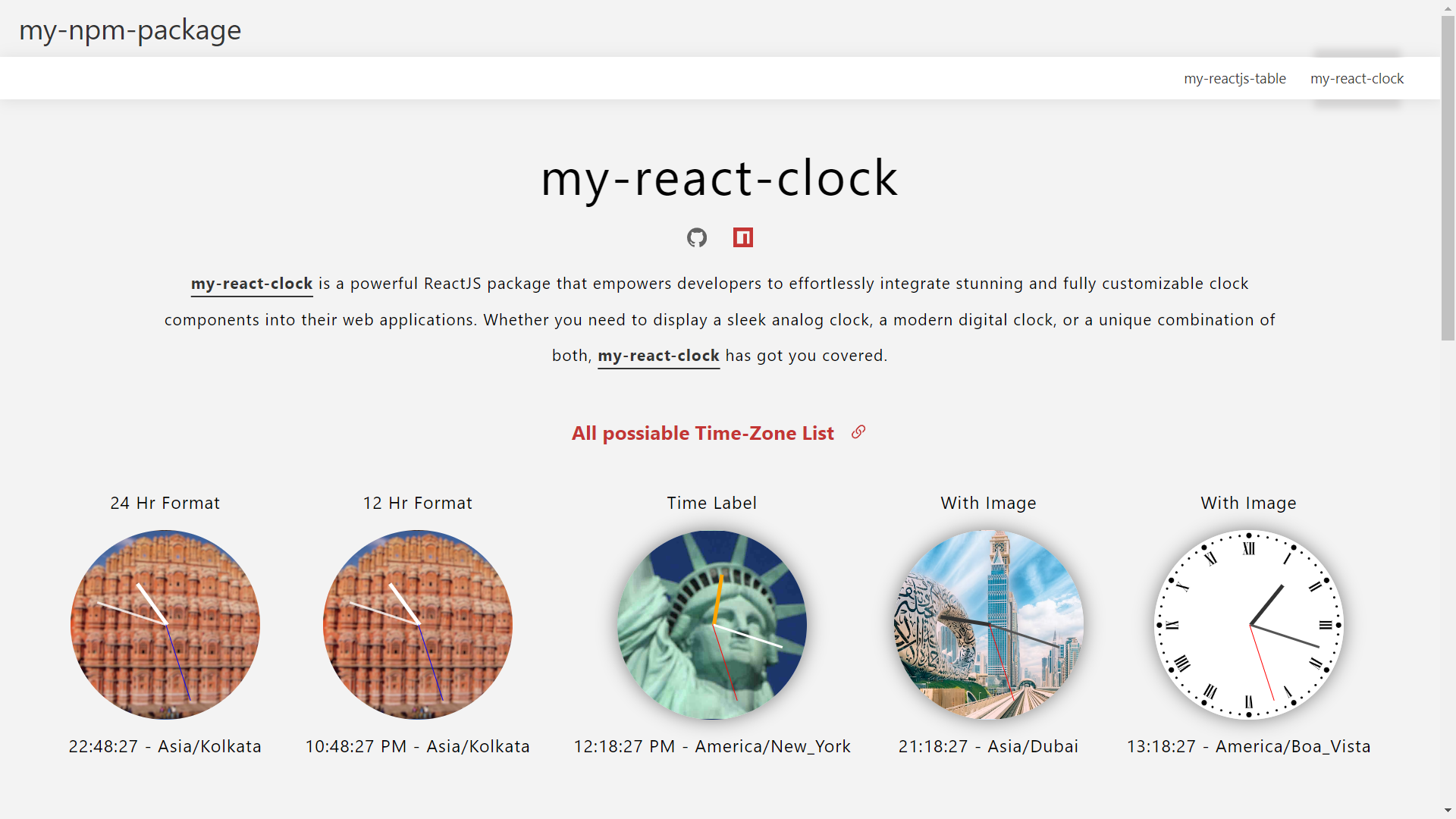 my-react-clock Project thumbnail